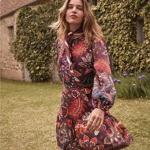 Loft Floral Long Sleeve Dress